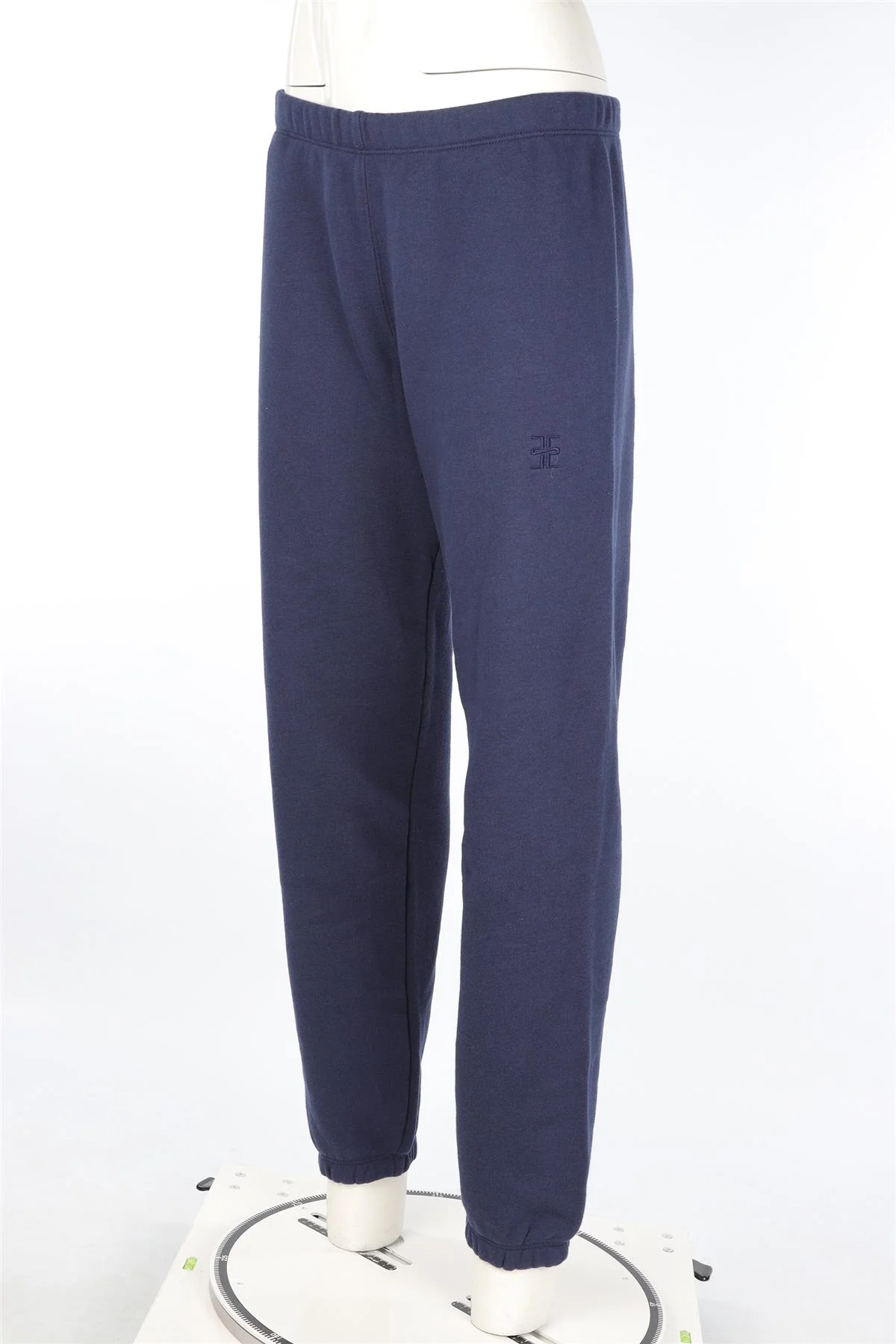 ETERNE NAVY COTTON TRACK PANTS LARGE - Image 3