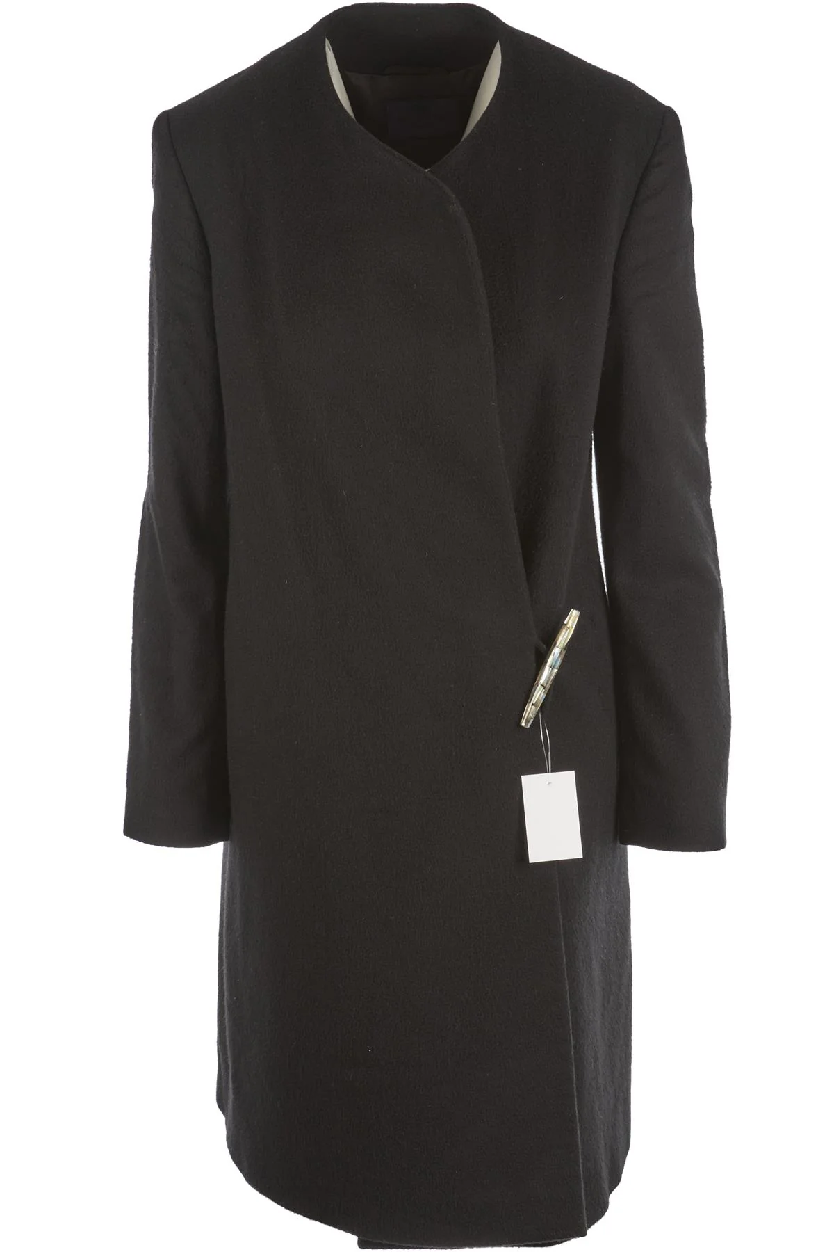 ETRO BLACK CASHMERE COAT IT 42 UK 10