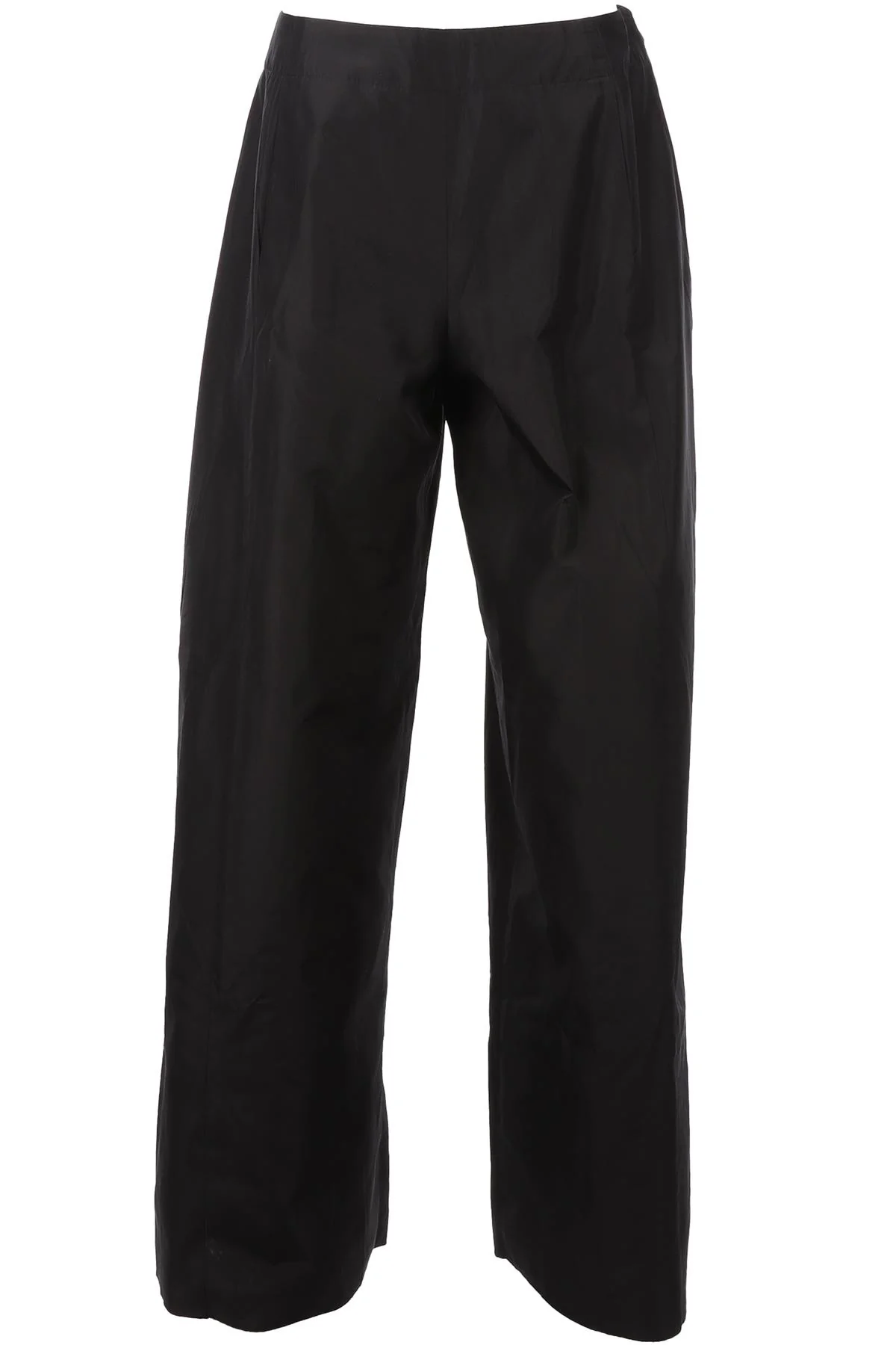 ETRO BLACK TAFFETA WIDE LEG PANTS IT 42 UK 10