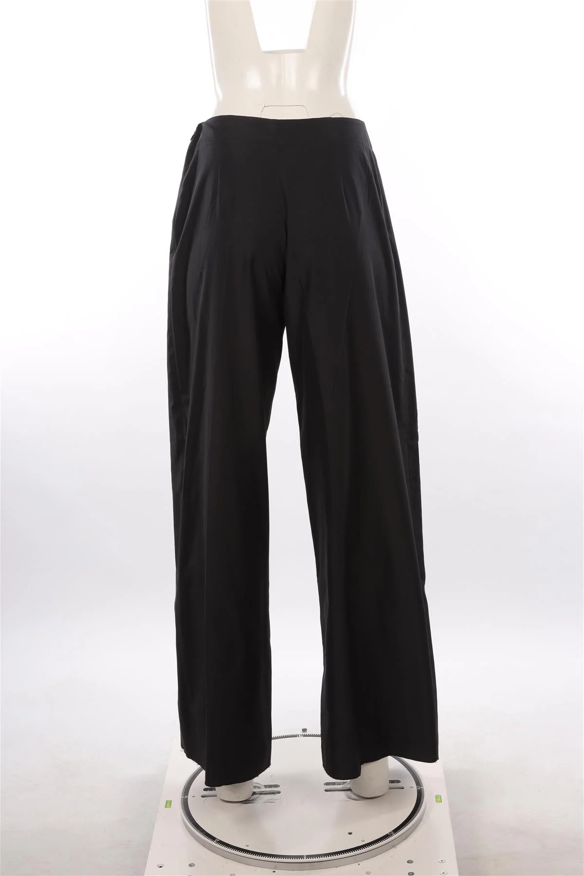ETRO BLACK TAFFETA WIDE LEG PANTS IT 42 UK 10 - Image 4