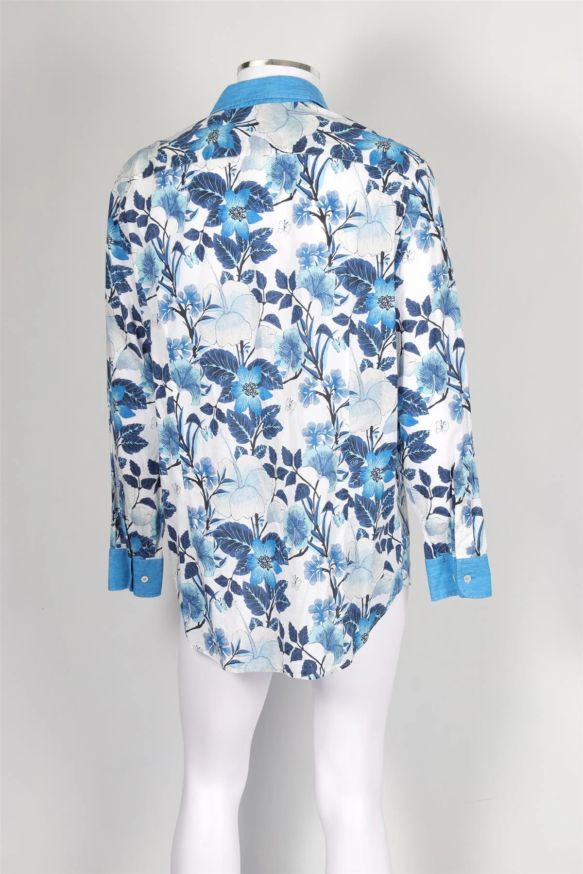 ETRO BLUE MEN'S COTTON SHIRT IT 44 UK/US CHEST 34 - Image 4