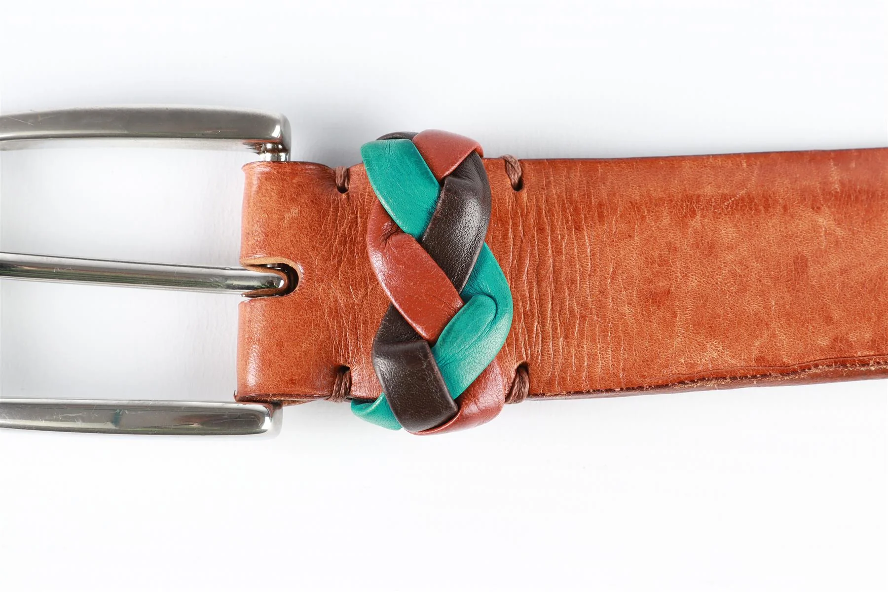 ETRO BROWN LEATHER BELT 110 CM - Image 6