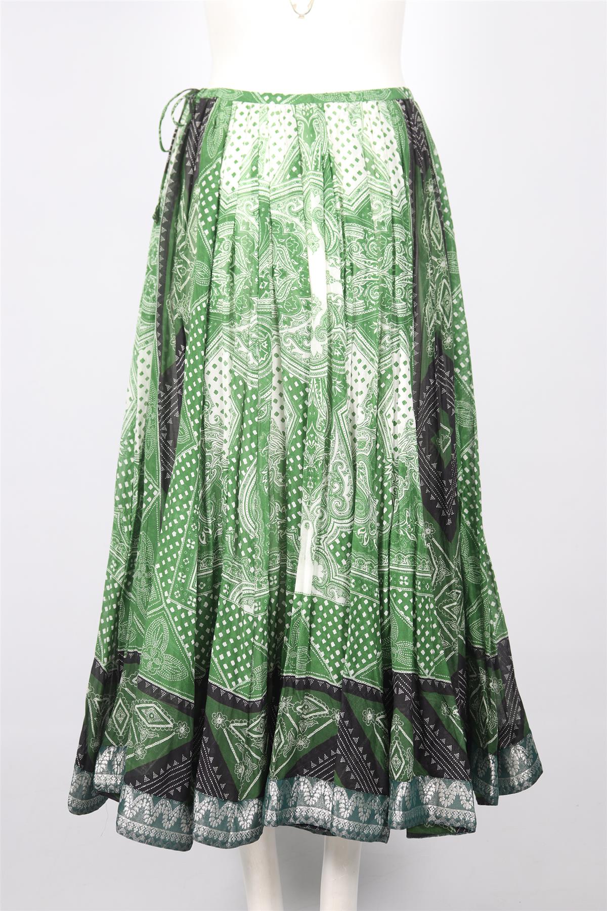 ETRO COTTON BLEND MAXI SKIRT IT 44 UK 12 - Image 4
