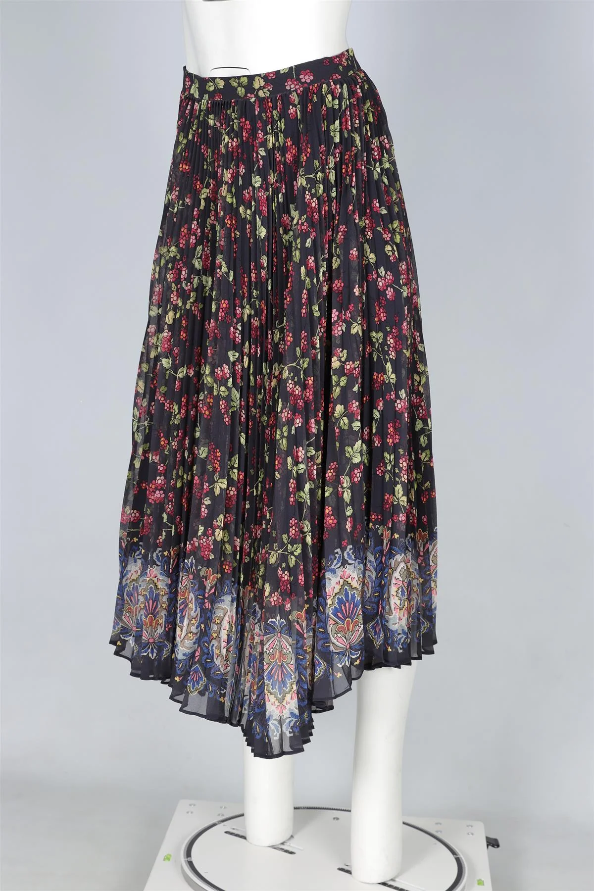 ETRO MULTI CHIFFON MIDI SKIRT IT 40 UK 8 - Image 3