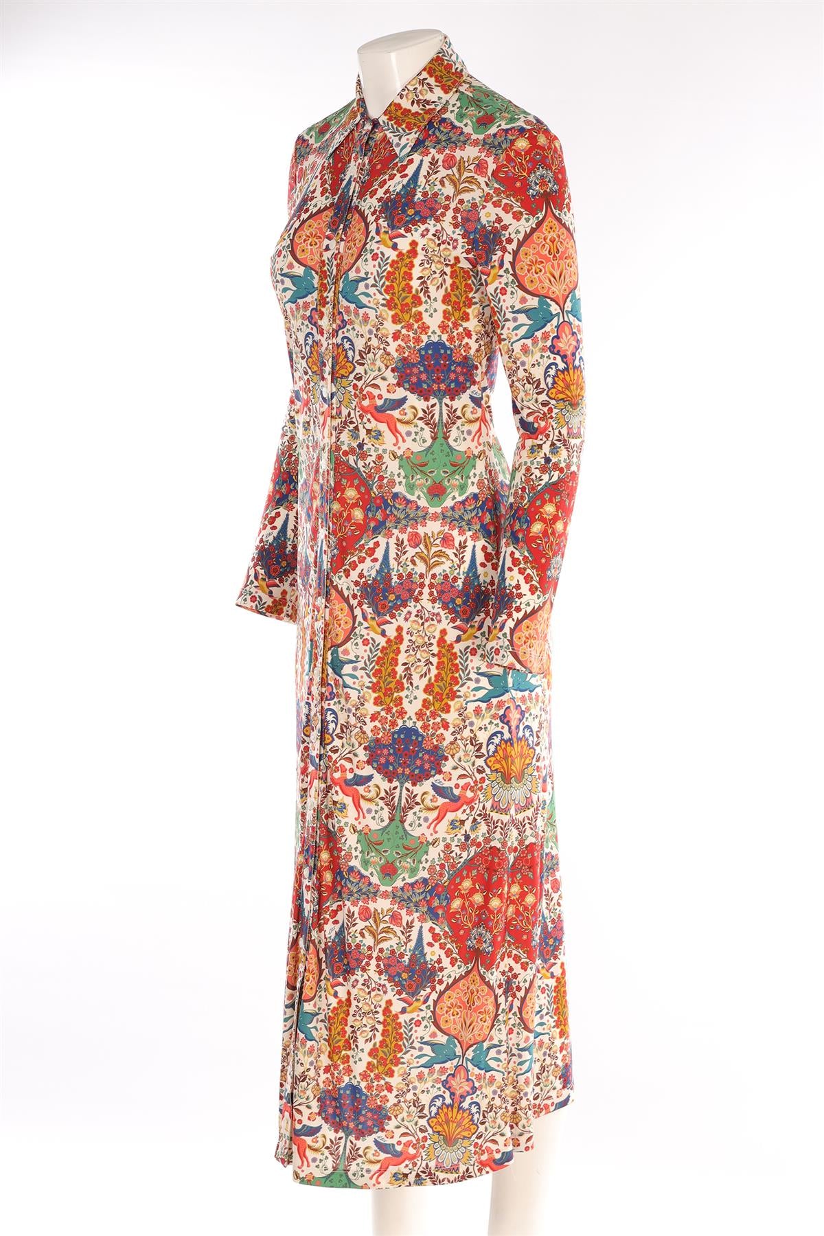 ETRO MULTI JERSEY MIDI DRESS IT 40 UK 8 - Image 3