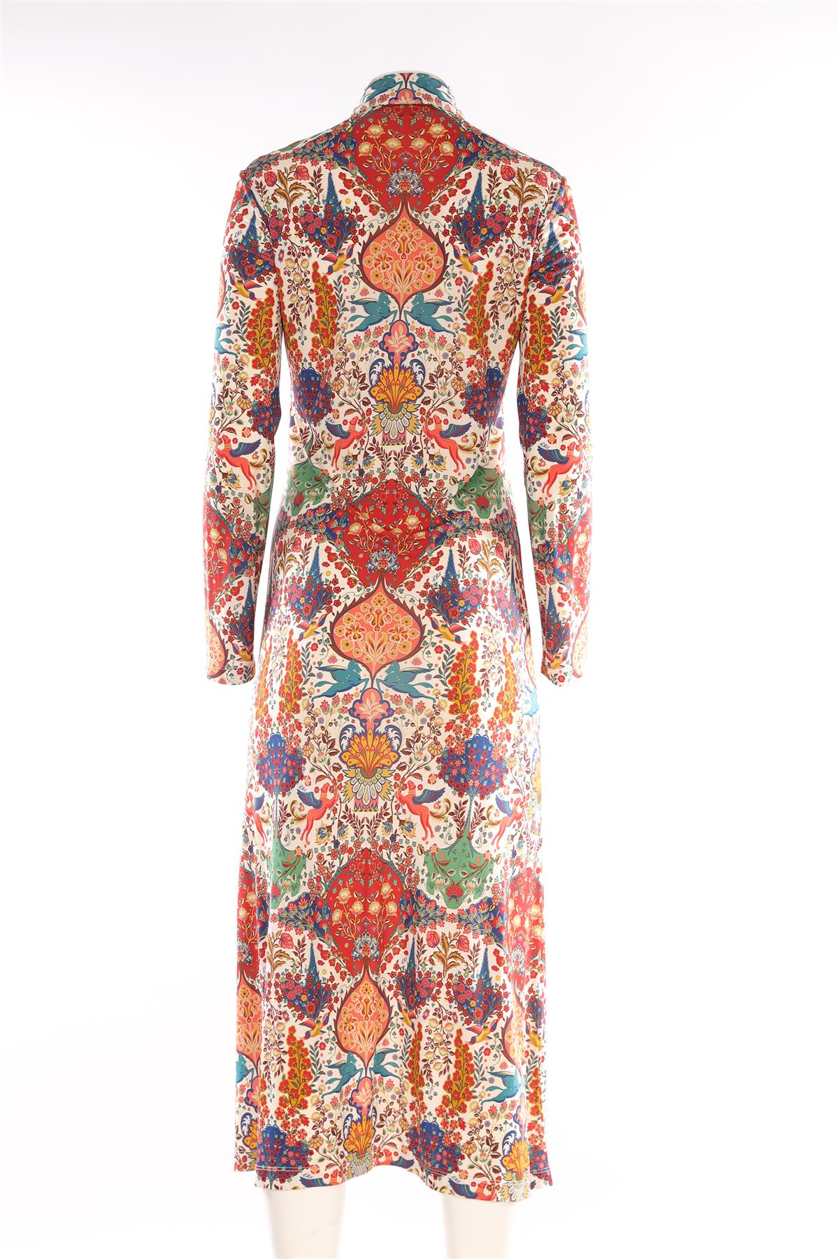 ETRO MULTI JERSEY MIDI DRESS IT 40 UK 8 - Image 4
