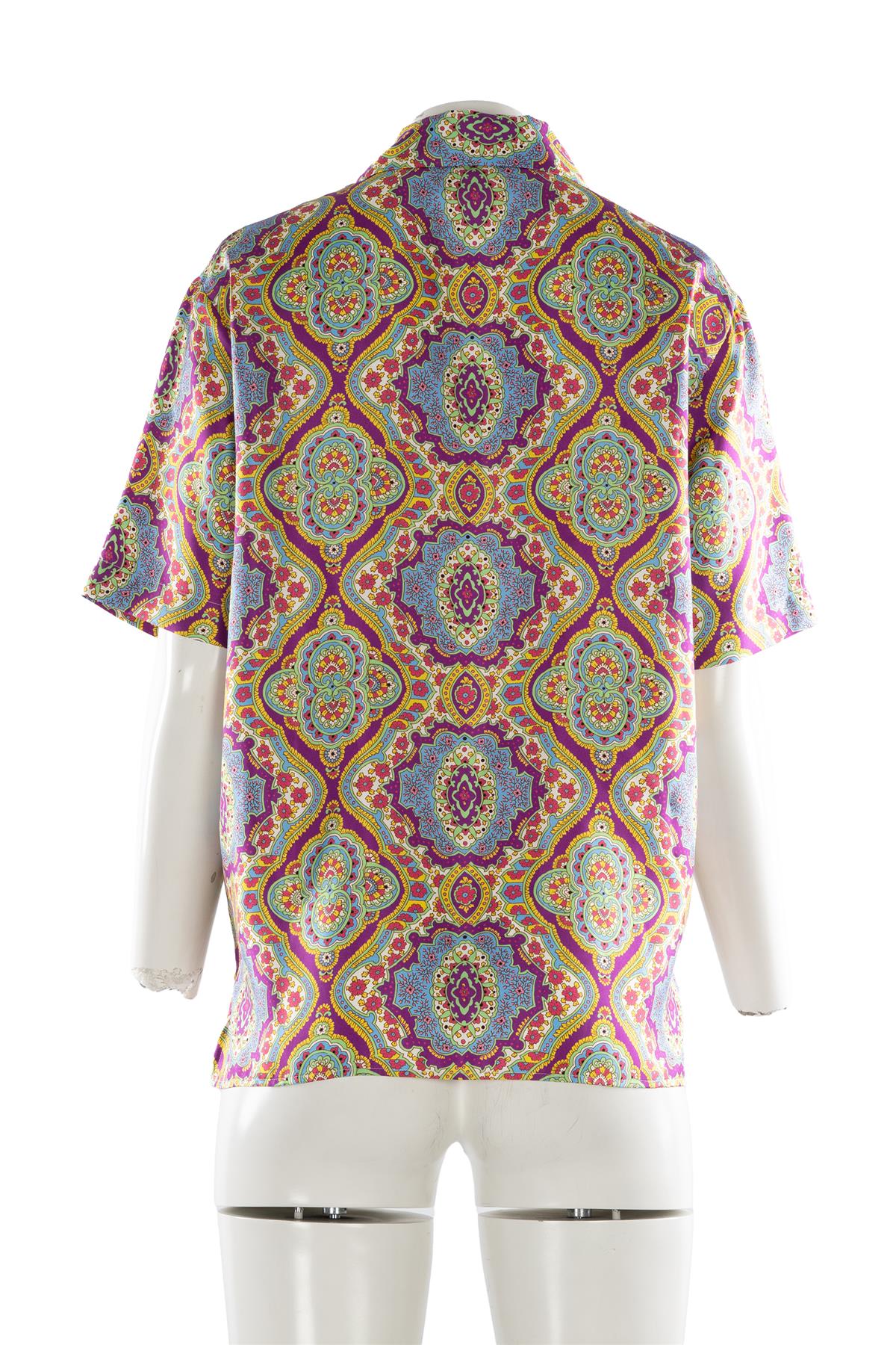 ETRO MULTI SILK SHIRT IT 40 UK 8 - Image 4