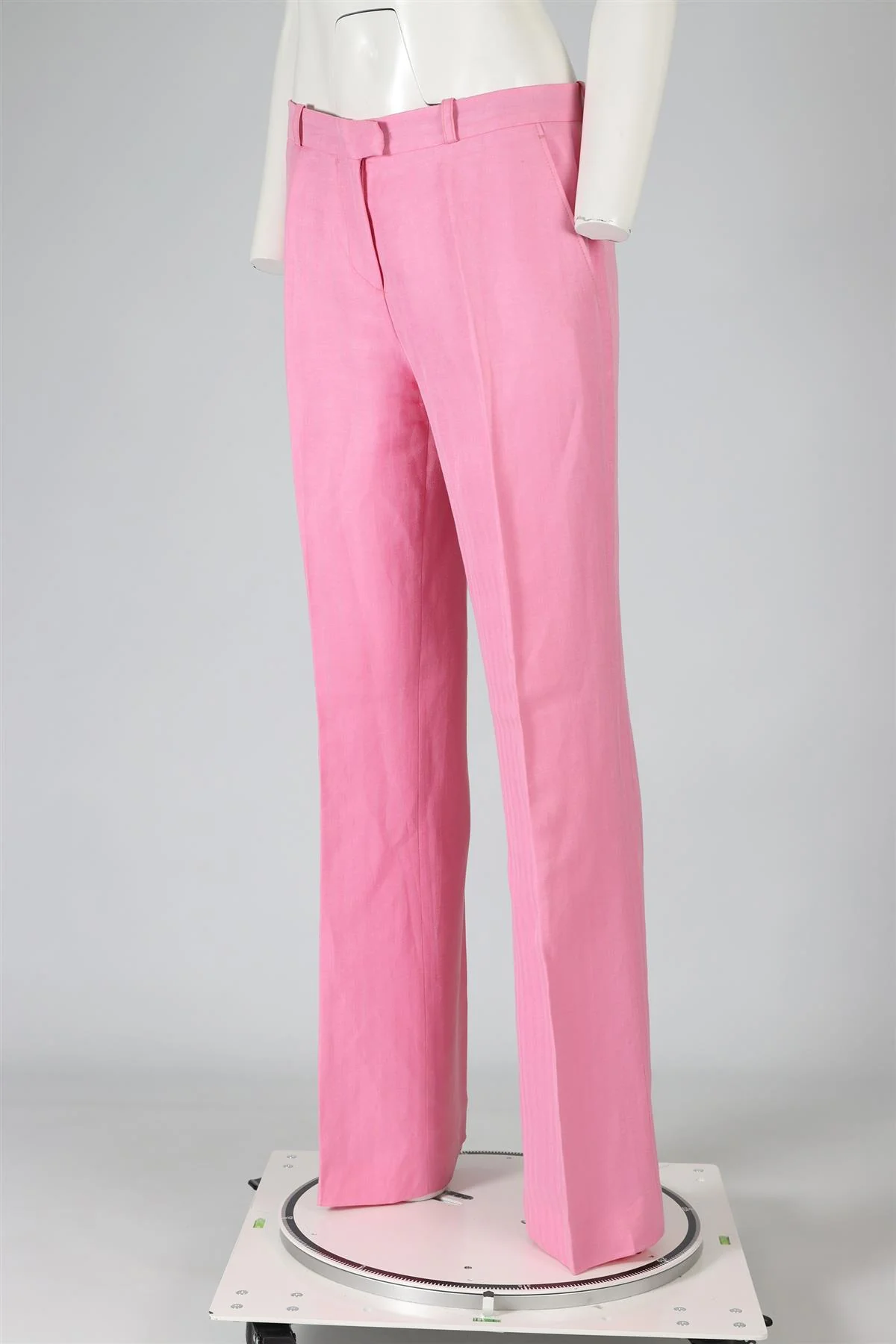 ETRO PINK LINEN BLEND PANTS IT 42 UK 10 - Image 3