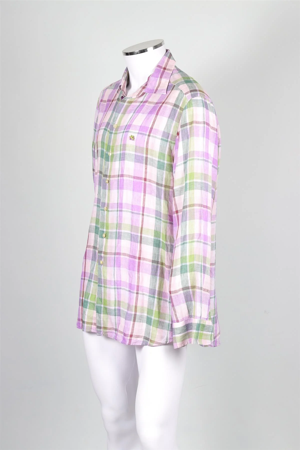 ETRO PINK MEN'S LINEN SHIRT IT 44 UK/US CHEST 34 - Image 3