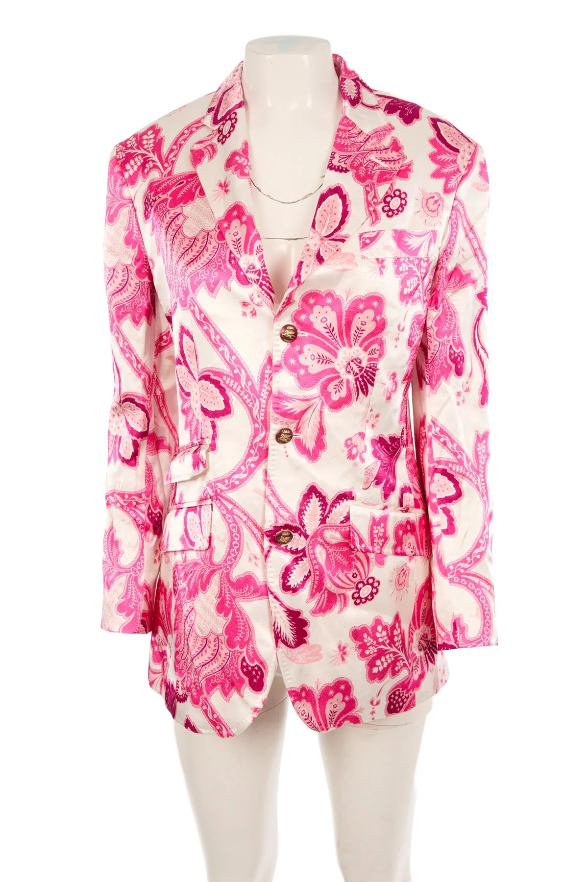 ETRO PINK SATIN BLAZER IT 42 UK 10 - Image 2