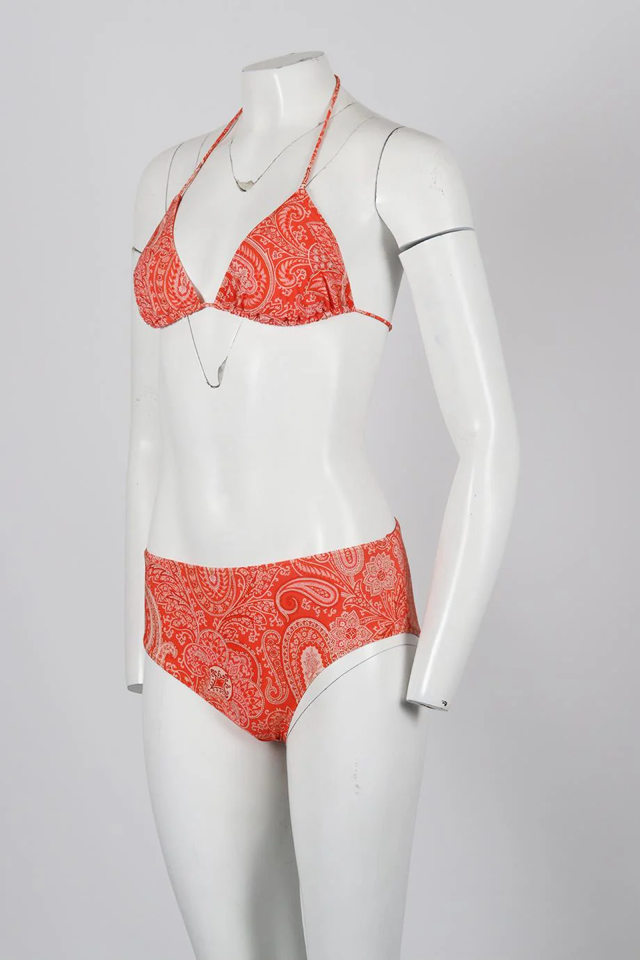 ETRO PRINTED STRETCH TRIANGLE BIKINI IT 42 UK 10 - Image 3