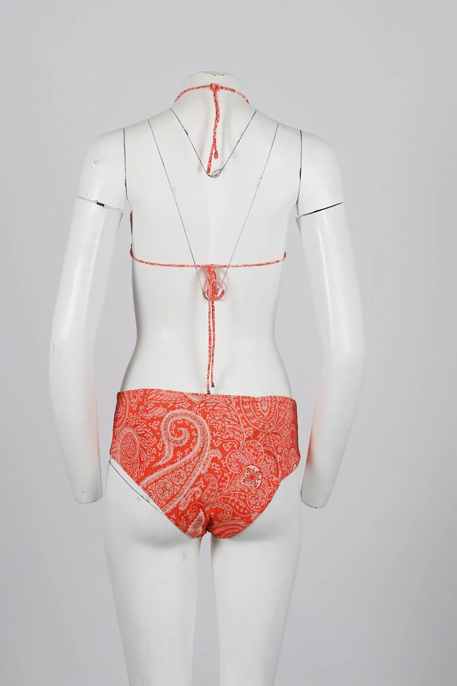 ETRO PRINTED STRETCH TRIANGLE BIKINI IT 42 UK 10 - Image 4
