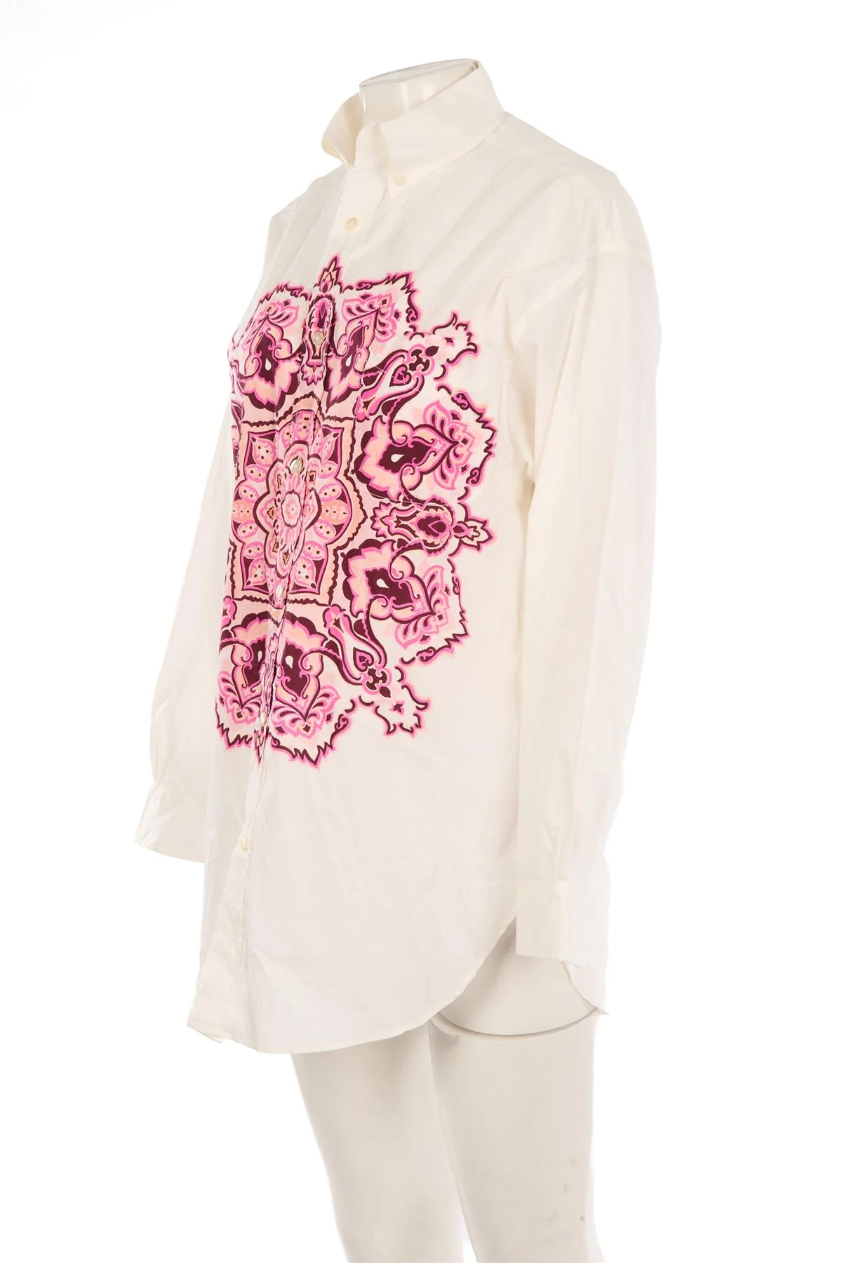 ETRO WHITE COTTON SHIRT SMALL - Image 3