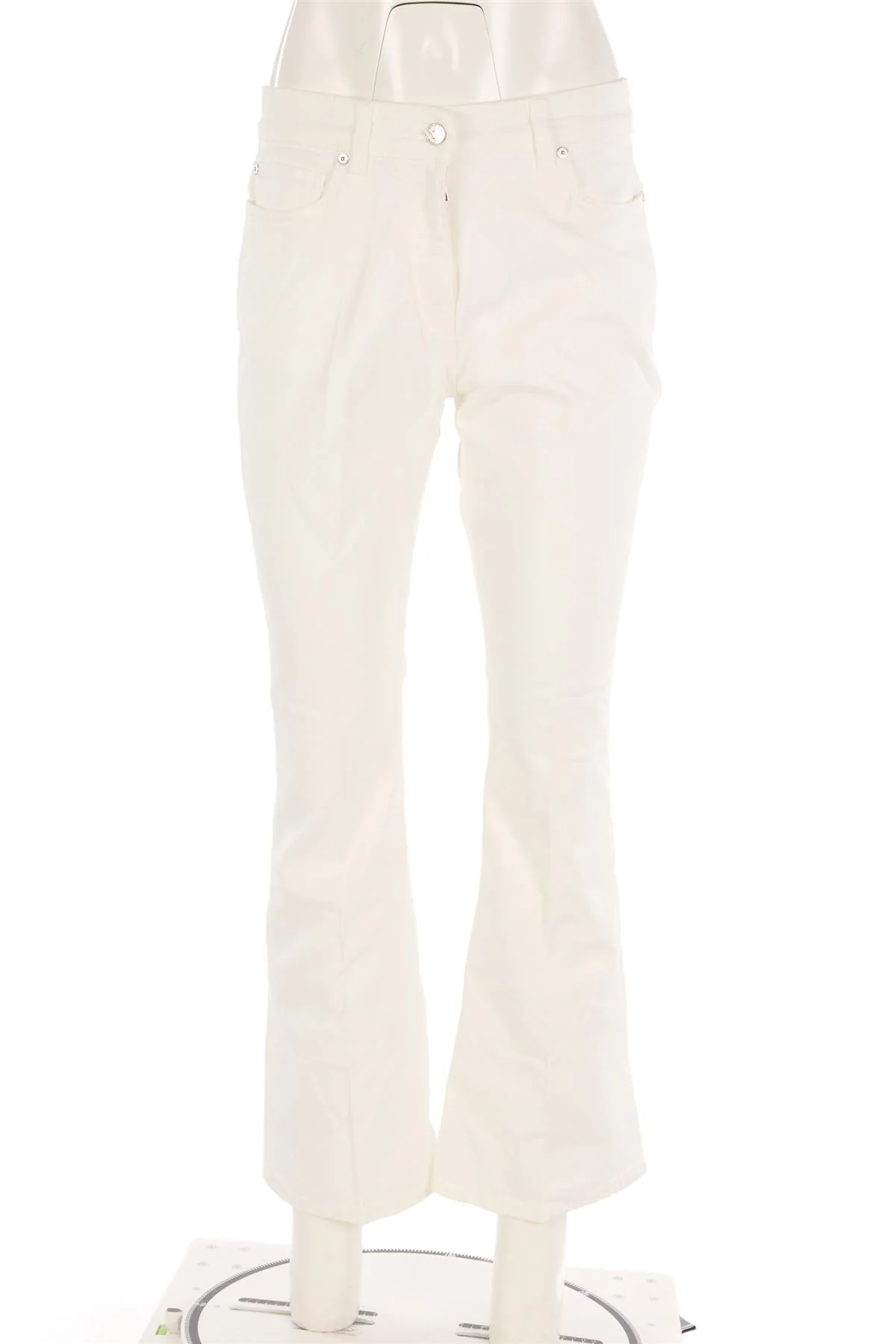ETRO WHITE HIGH RISE FLARED JEANS W29 UK 10-12 - Image 2