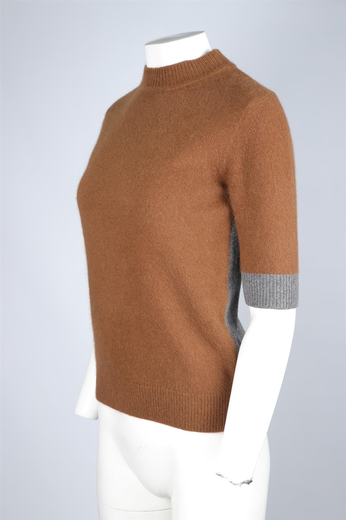 EUDON CHOI BROWN WOOL SWEATER SMALL - Image 3