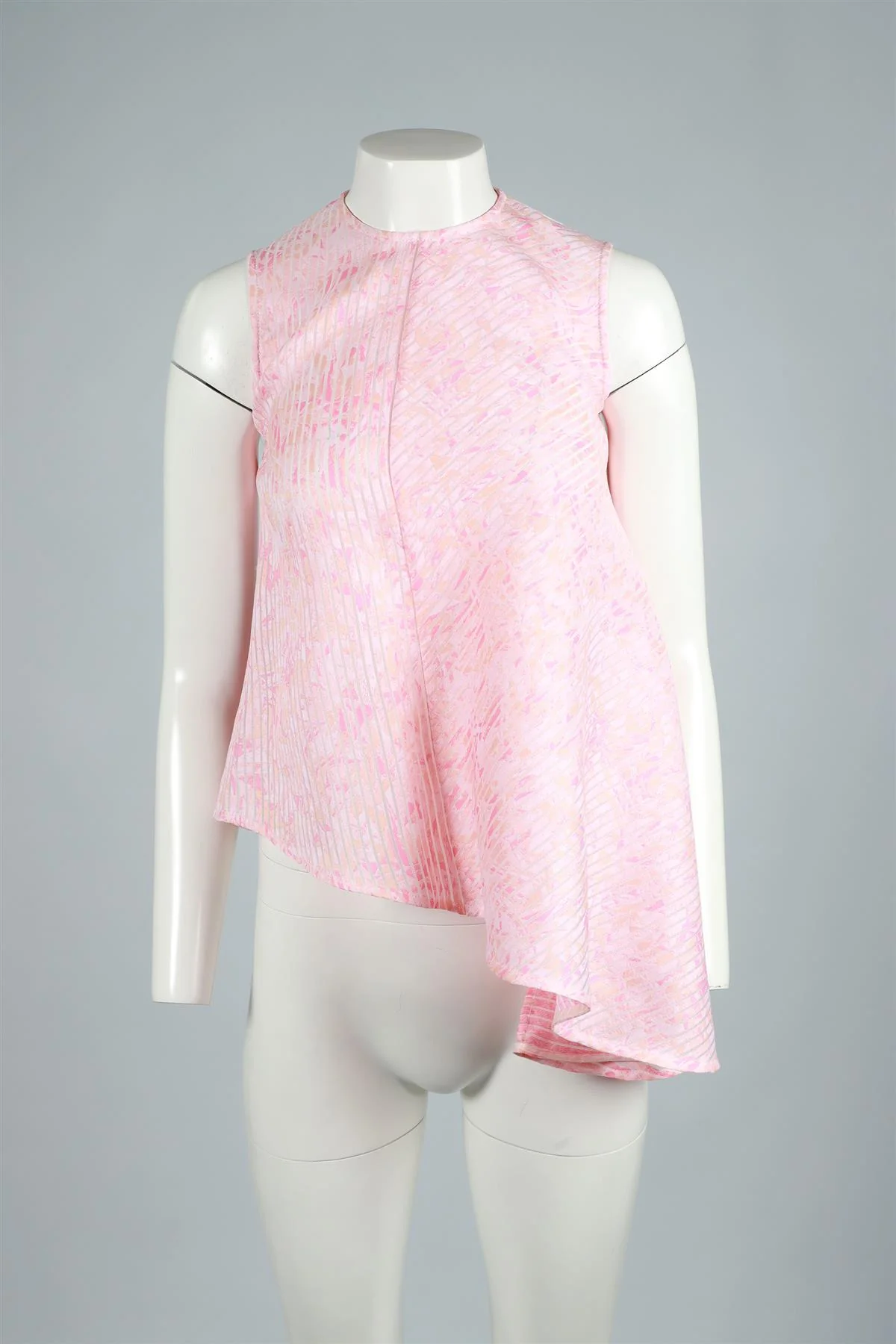EUDON CHOI PINK SILK BLEND TOP UK 6 - Image 2