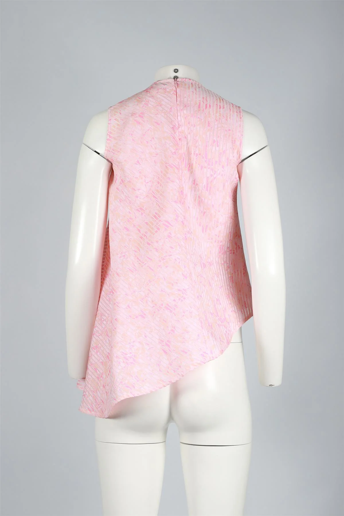 EUDON CHOI PINK SILK BLEND TOP UK 6 - Image 4