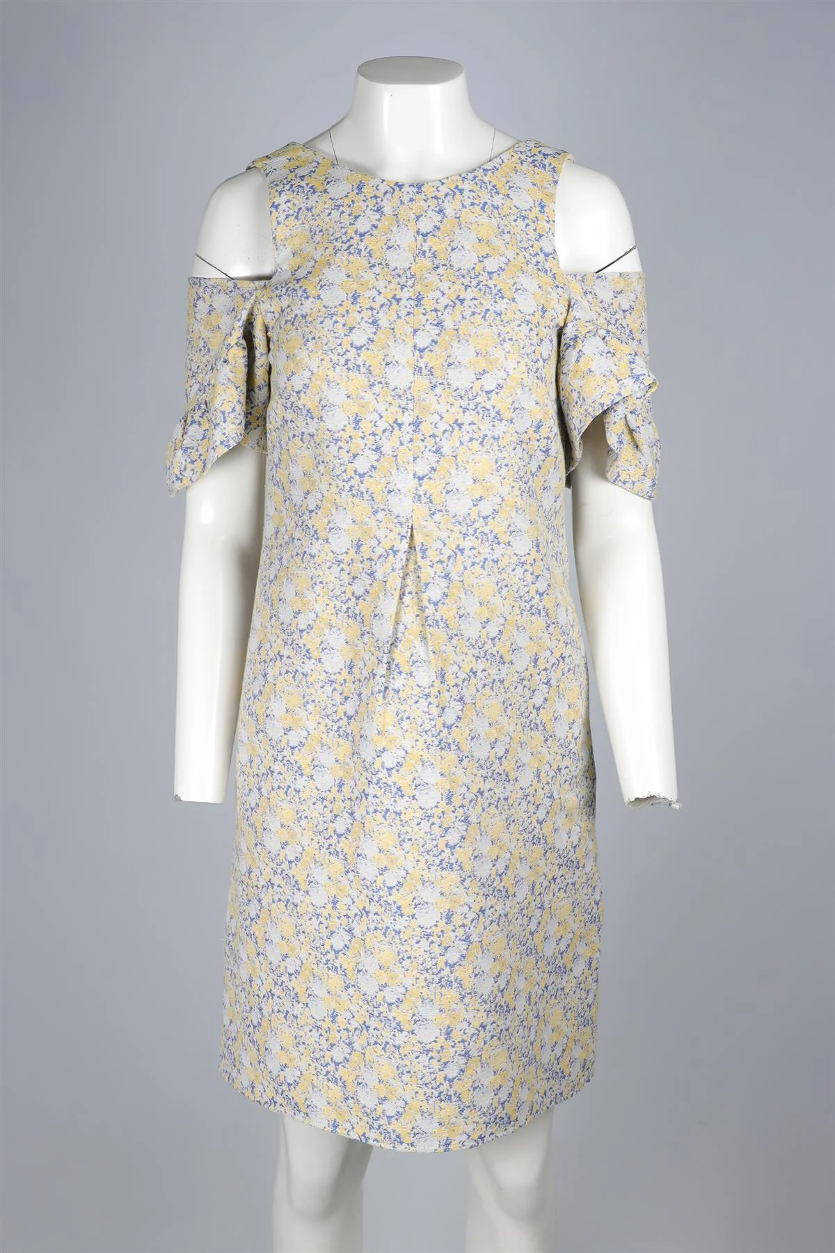 EUDON CHOI YELLOW COTTON MIDI DRESS IT 38 UK 6 - Image 2
