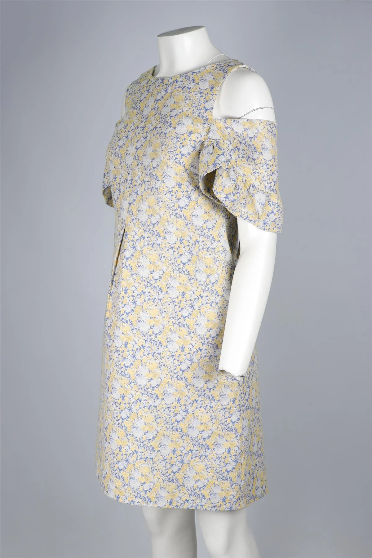 EUDON CHOI YELLOW COTTON MIDI DRESS IT 38 UK 6 - Image 3