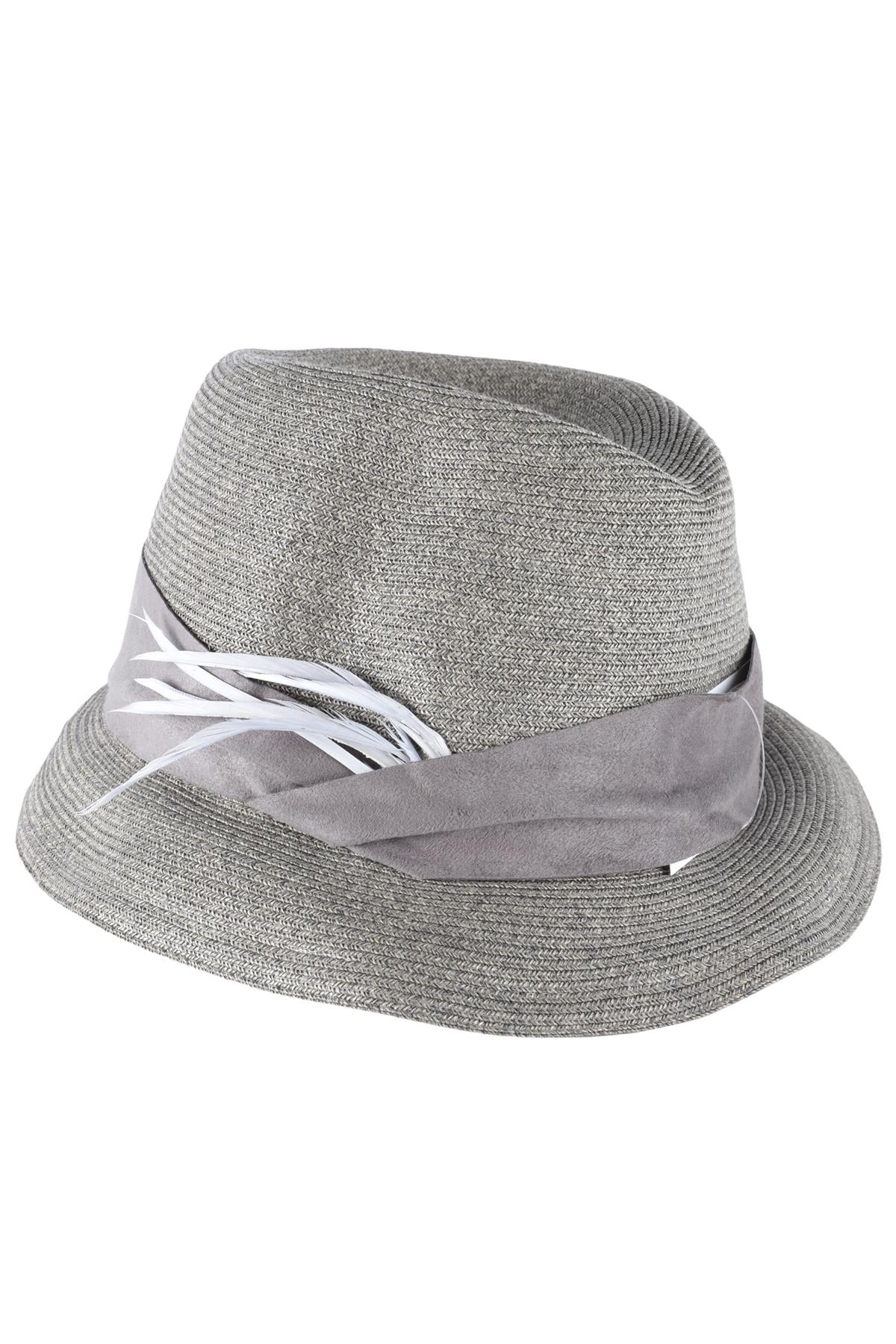 EUGENIA KIM GREY STRAW HAT ONE SIZE