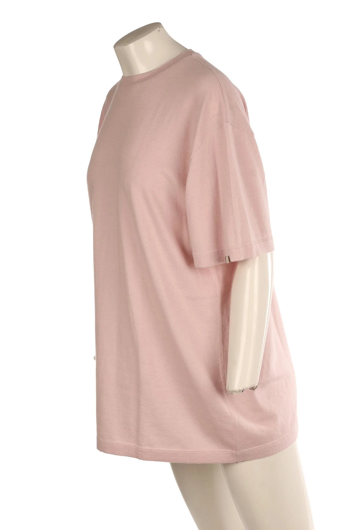 EXTREME CASHMERE PINK CASHMERE T-SHIRT ONE SIZE - Image 3