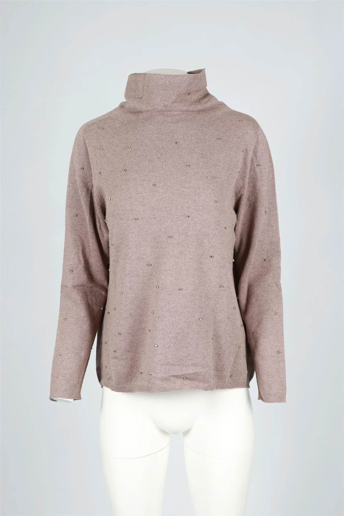FABIANA FILIPPI BROWN WOOL BLEND SWEATER IT 46 UK 14 - Image 2