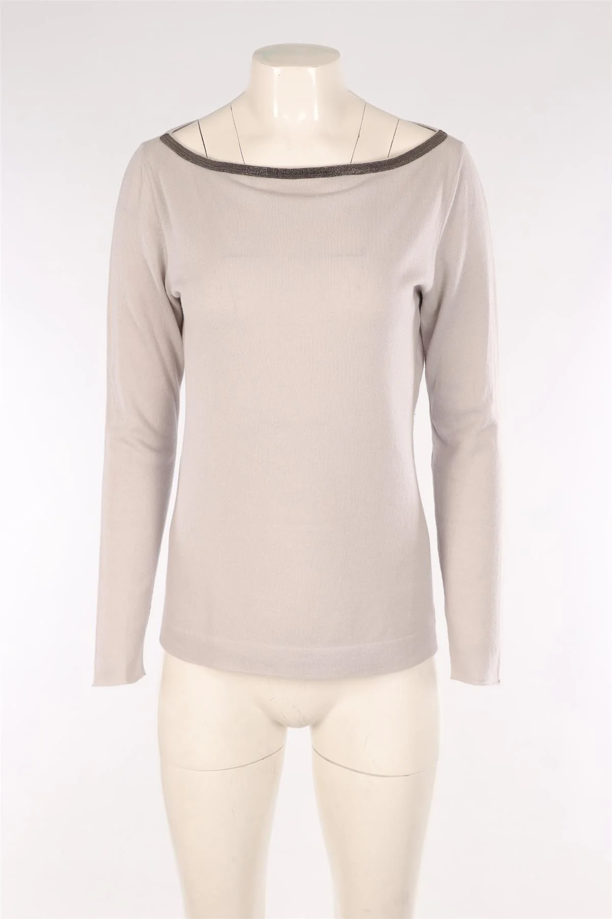 FABIANA FILIPPI GREY CASHMERE SWEATER IT 42 UK 10 - Image 2