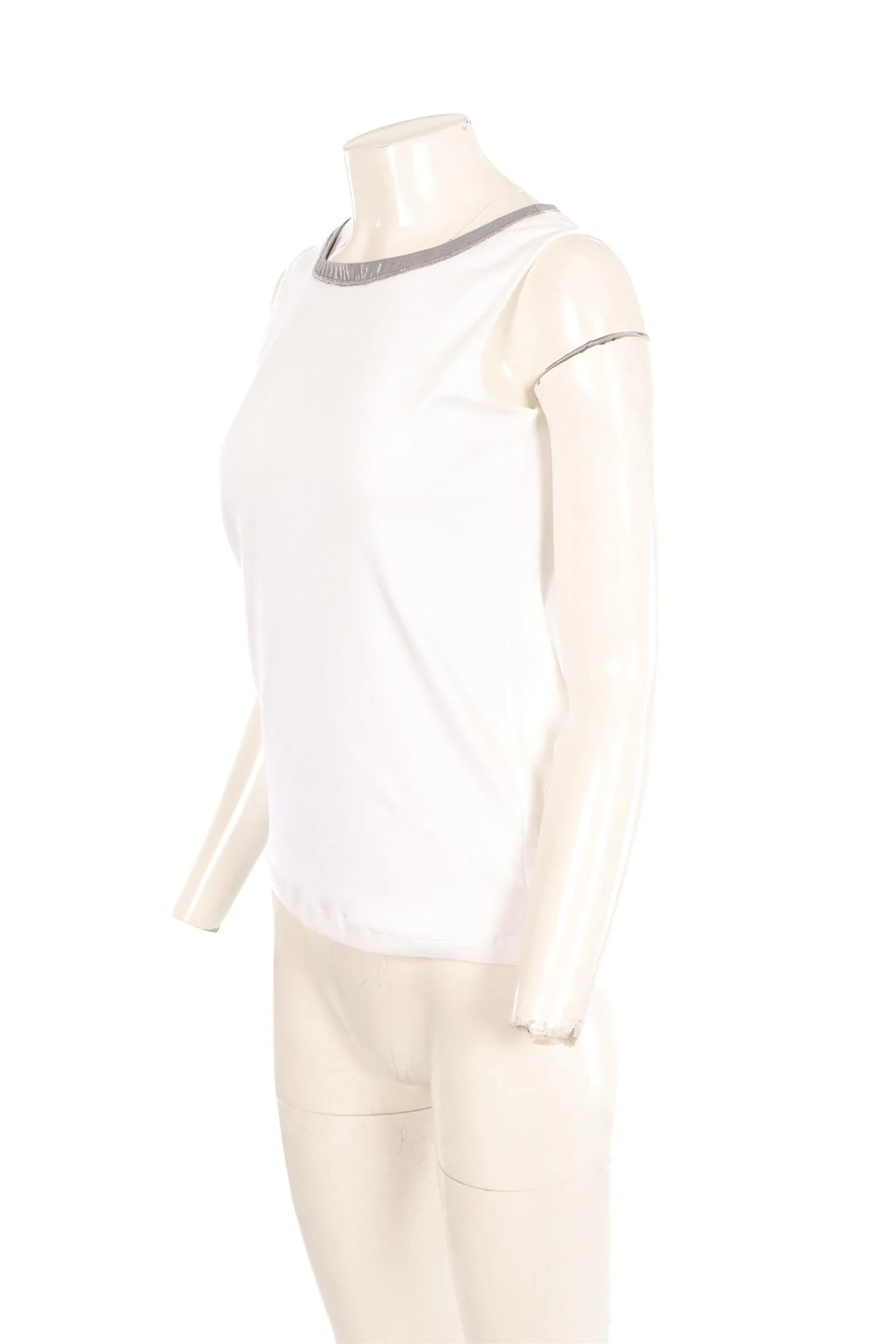 FABIANA FILIPPI WHITE COTTON TOP IT 42 UK 10 - Image 3