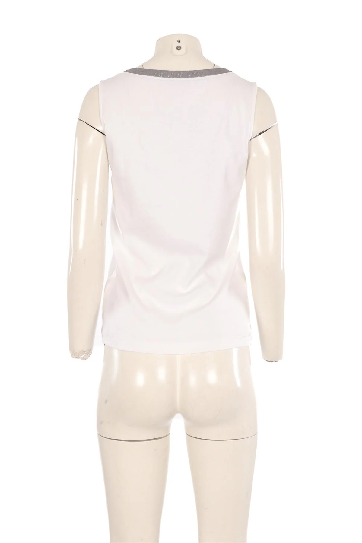 FABIANA FILIPPI WHITE COTTON TOP IT 42 UK 10 - Image 4