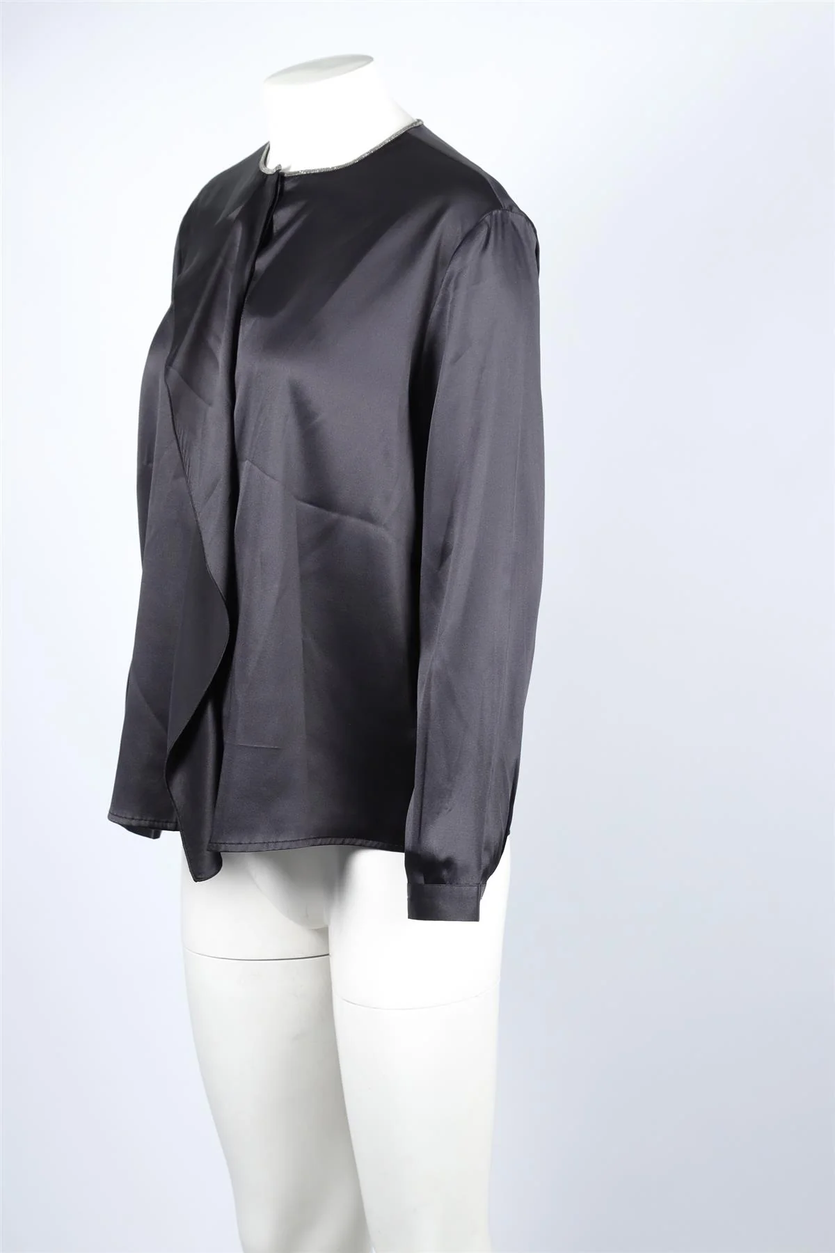 Fabina Filippi Black Silk Top MEDIUM - Image 3