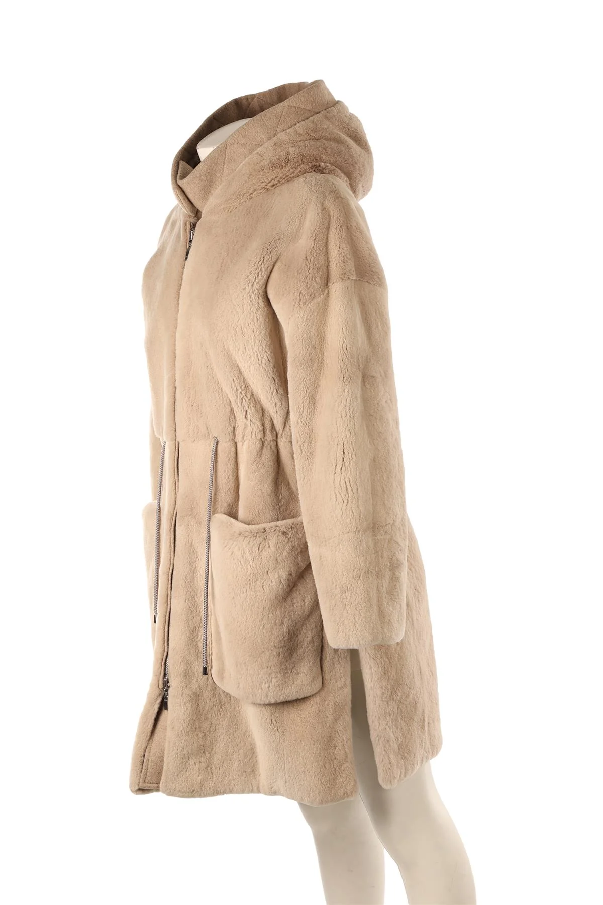 FABIO GAVAZZI BEIGE MINK FUR COAT IT 44 - Image 3