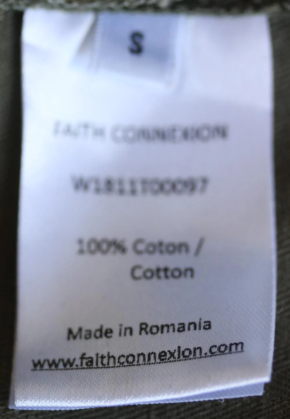 FAITH CONNEXION FRINGED CAMOUFLAGE SHIRT SMALL - Image 6