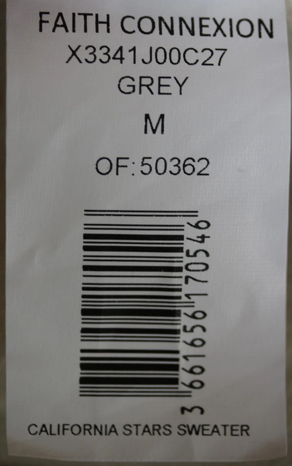 FAITH CONNEXION OVERSIZED PRINTED COTTON SWEATSHIRT MEDIUM - Image 7
