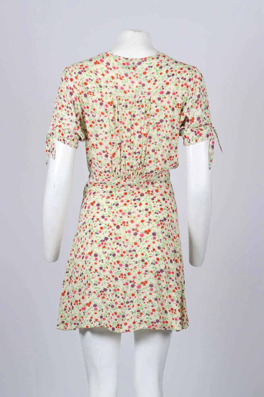 FAITHFULL THE BRAND FLORAL PRINT CREPE MINI DRESS MEDIUM - Image 4
