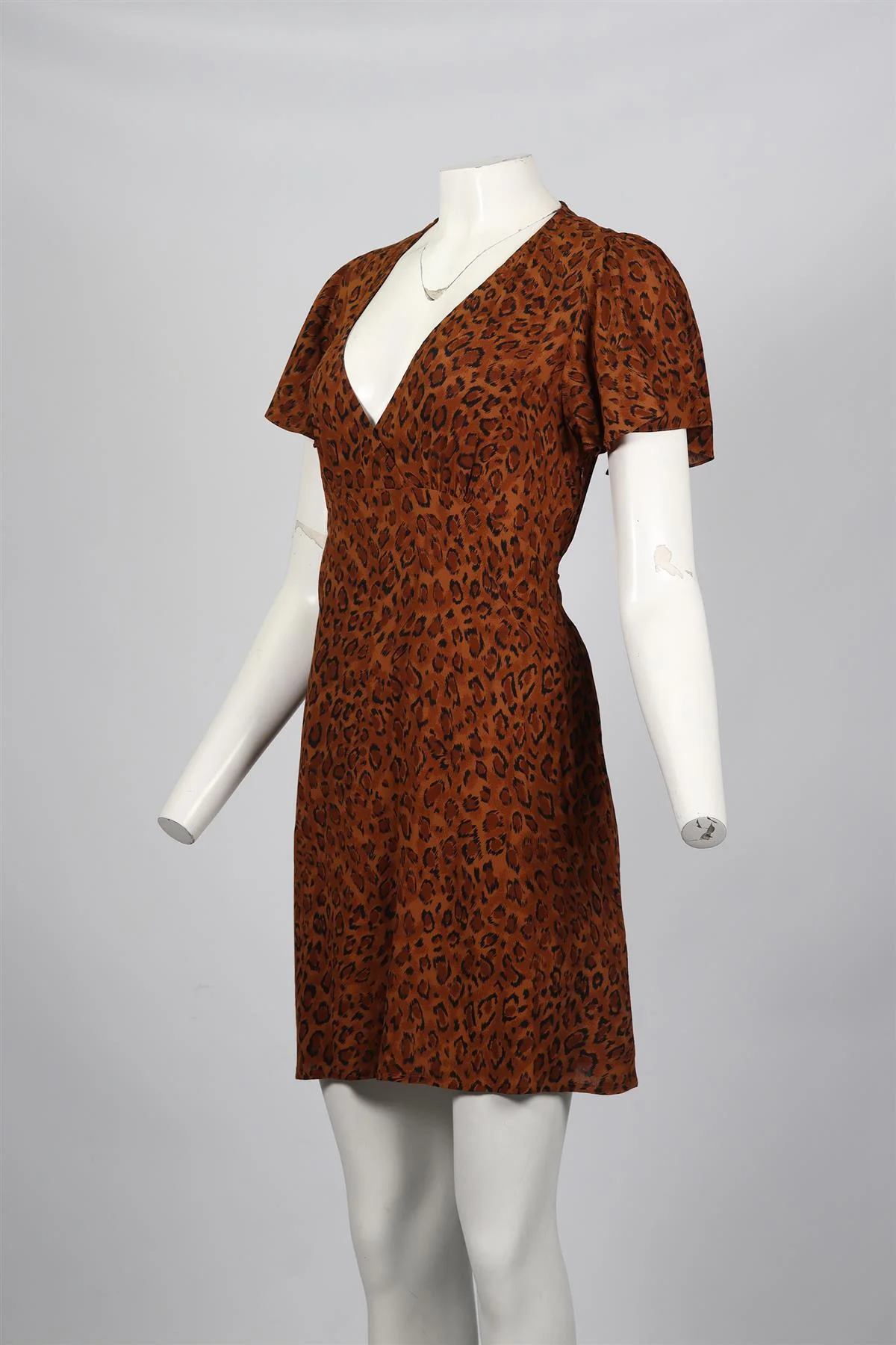 FAITHFULL THE BRAND RAYON MINI DRESS MEDIUM - Image 3