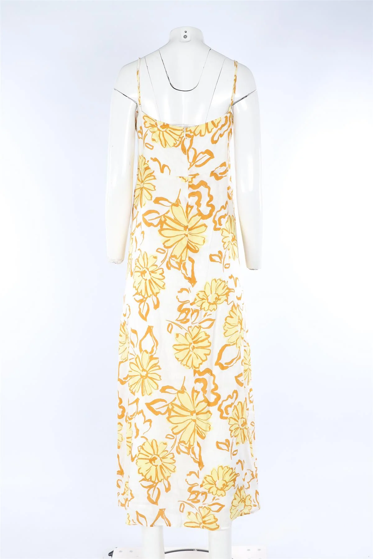 FAITHFULL THE BRAND YELLOW LINEN MAXI DRESS UK 16 - Image 4