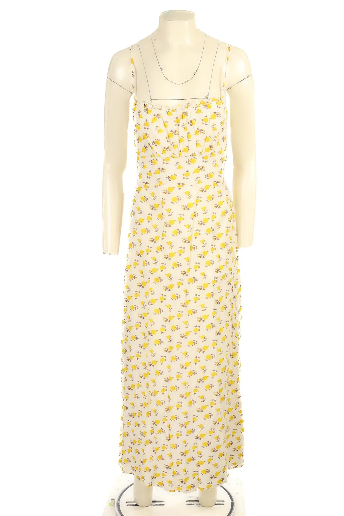 FAITHFULL YELLOW SATIN MAXI DRESS - Image 2