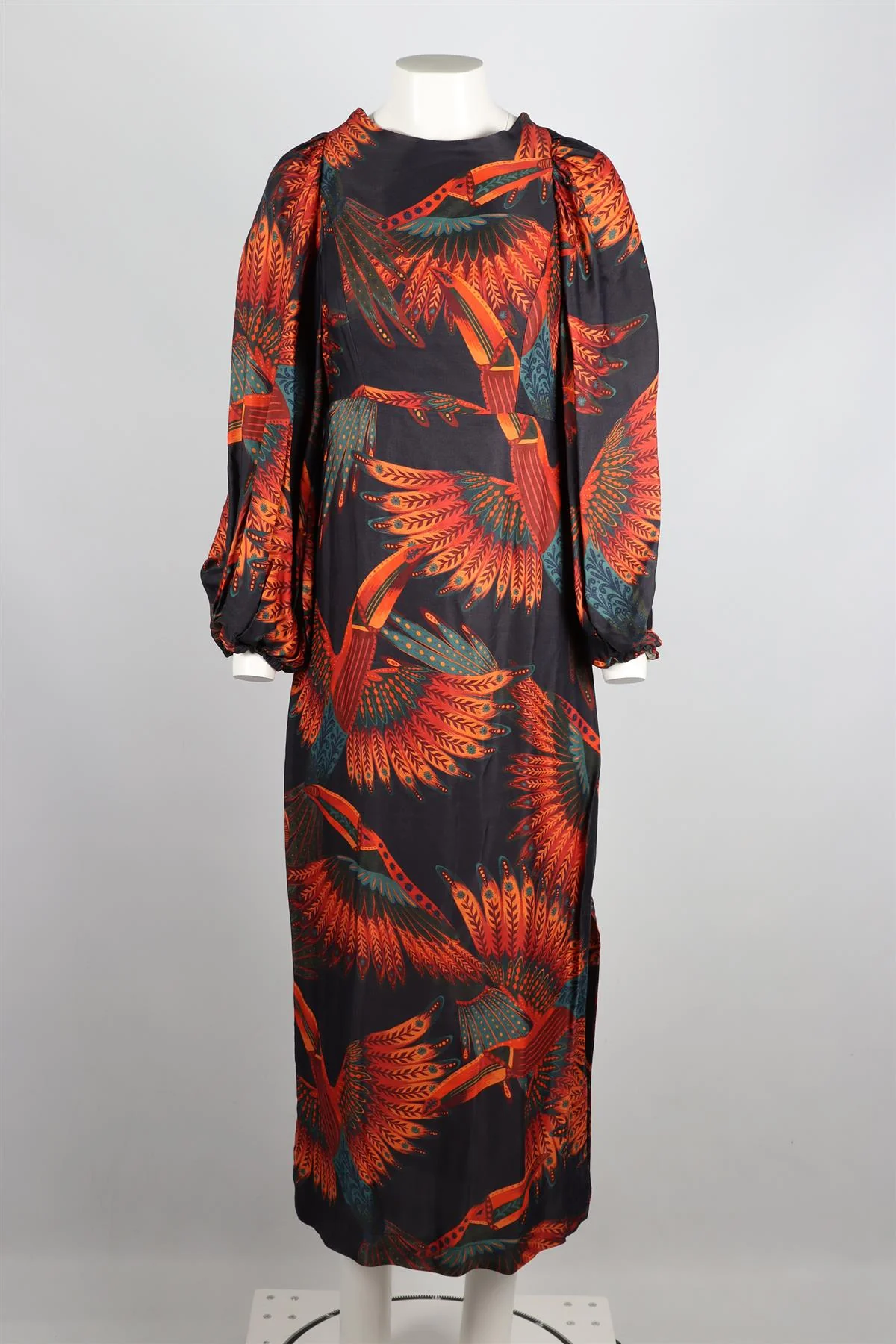 FARM RIO SATIN MAXI DRESS MEDIUM - Image 2