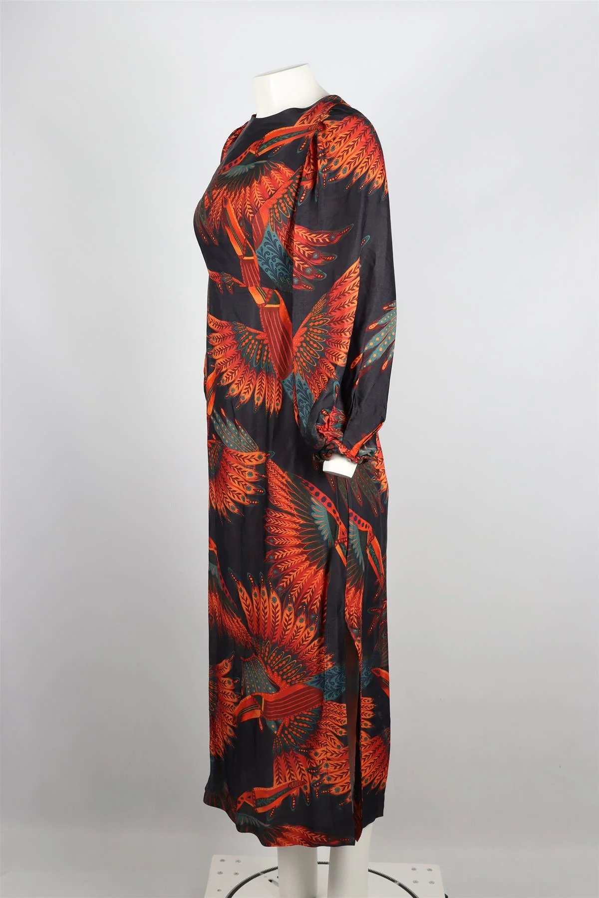 FARM RIO SATIN MAXI DRESS MEDIUM - Image 3
