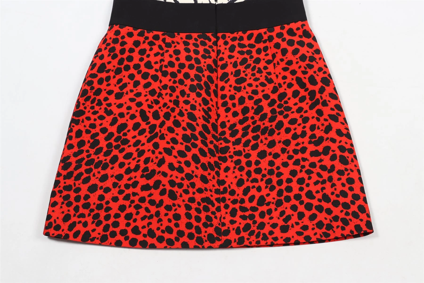 FAUSTO PUGLISI BLACK AND RED SILK BLEND MINI DRESS IT 38 UK 6 - Image 5