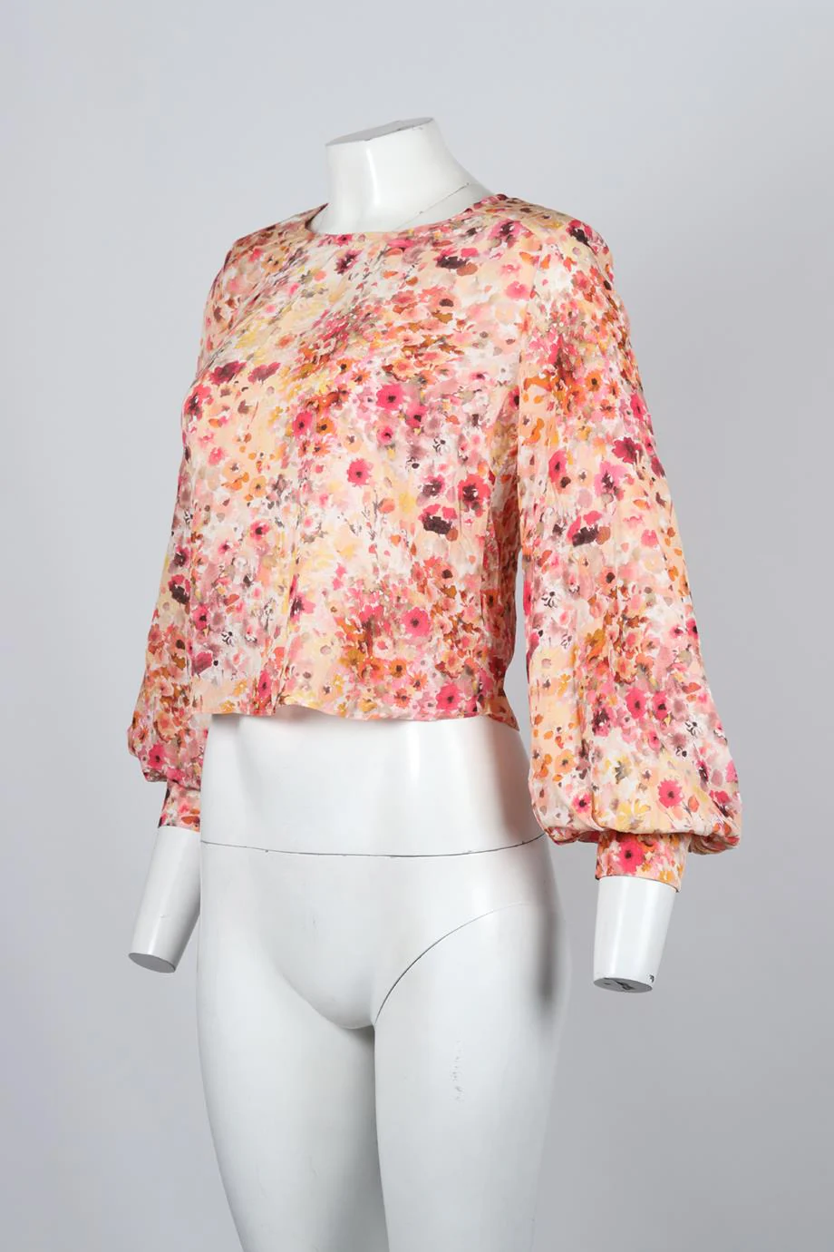 FAVORITE DAUGHTER FLORAL PRINT CHIFFON TOP US 2 UK 6 - Image 3