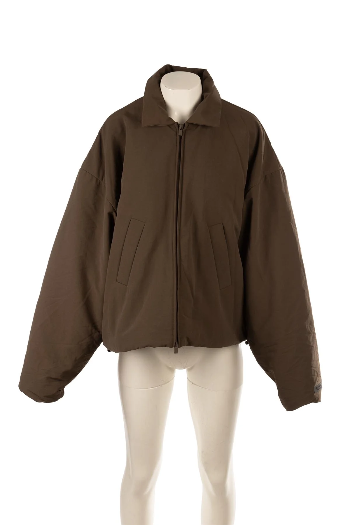 FEAR OF GOD ESSENTIALS BROWN SHELL JACKET SMALL - Image 2