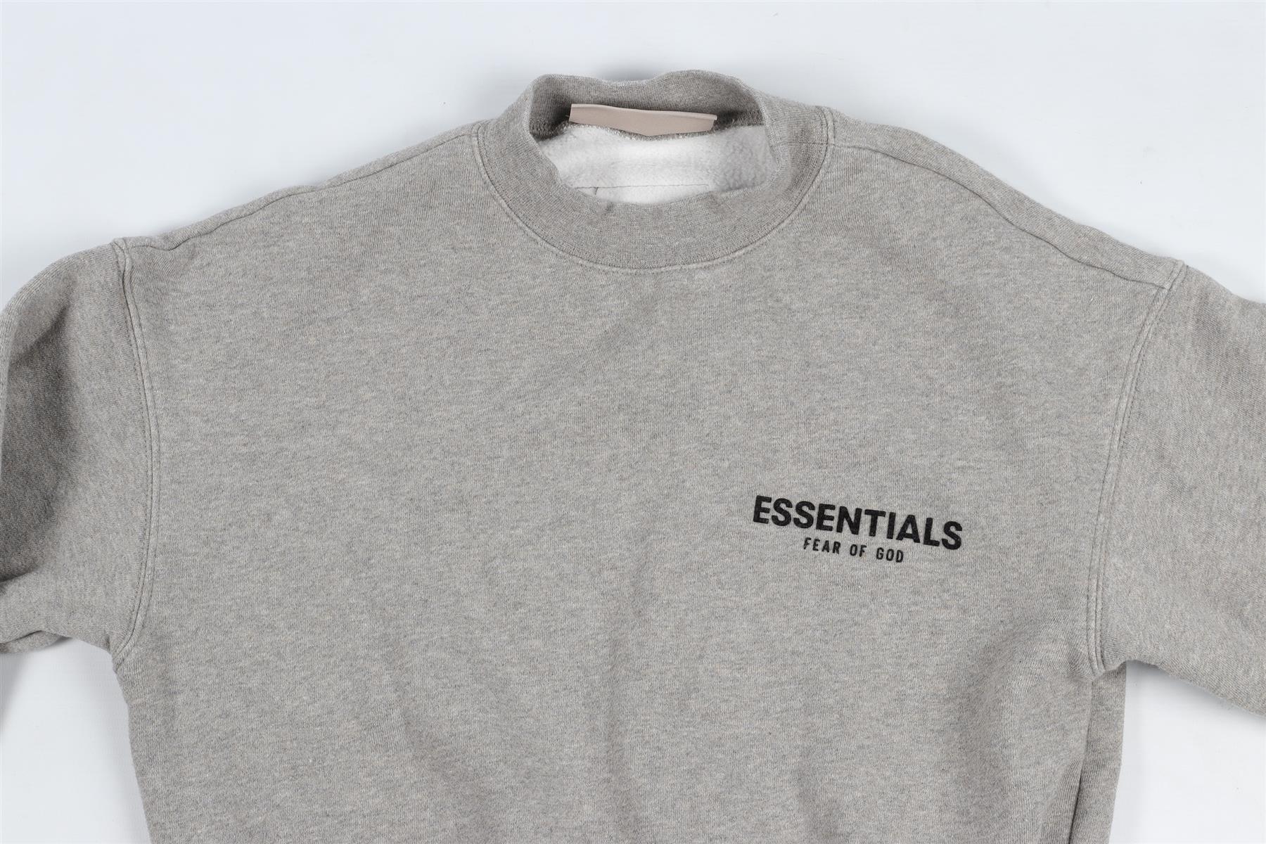 FEAR OF GOD GREY KIDS BOYS COTTON SWEATSHIRT 8 YEARS - Image 3