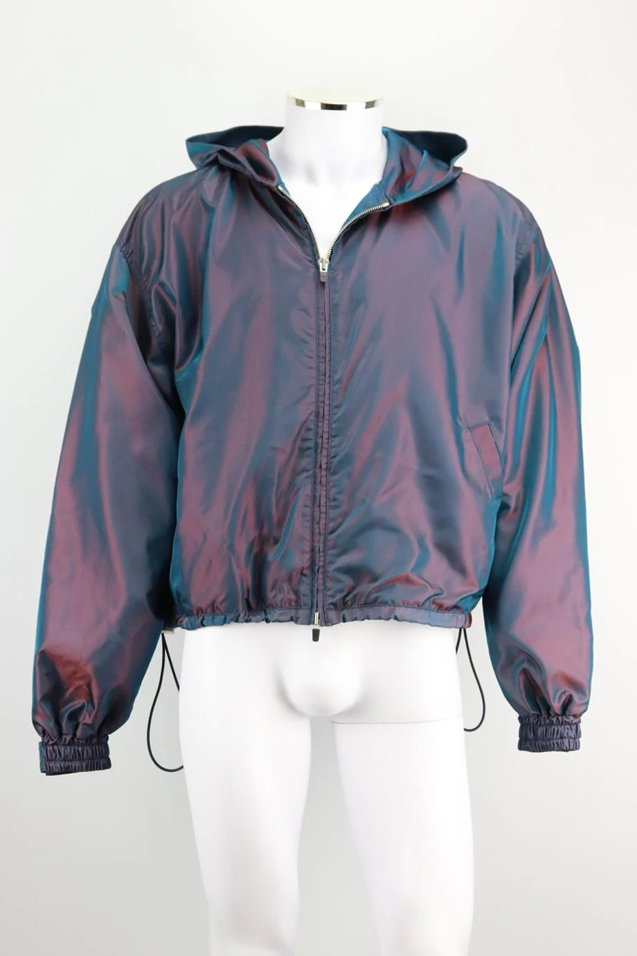 FEAR OF GOD MEN'S HOODED SHELL TRACK JACKET SMALL - Image 2