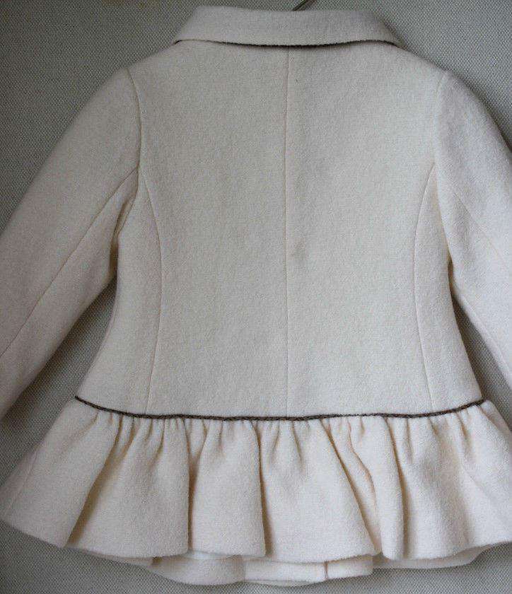 FENDI BABY CREAM WOOL COAT 9 MONTHS - Image 8