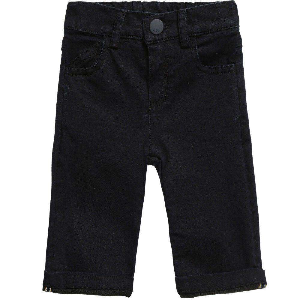 FENDI BABY DARK BLUE MONSTER JEANS 6 MONTHS - Image 7
