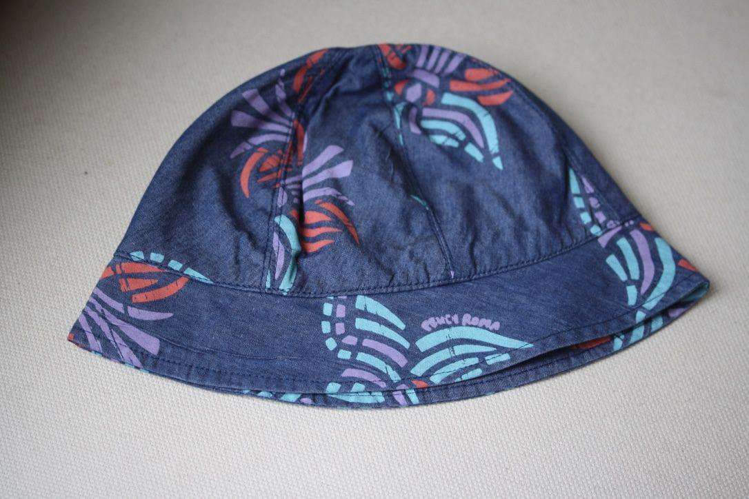 FENDI BABY DENIM GEOMETRIC ORCHID SUN HAT 12-18 MONTHS - Image 3