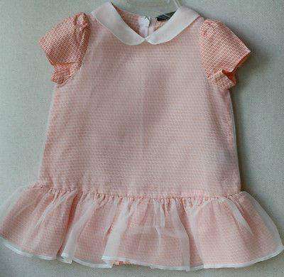 FENDI BABY FF SILK FRILLED DRESS 6 MONTHS - Image 2