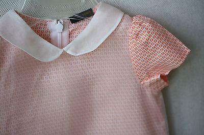 FENDI BABY FF SILK FRILLED DRESS 6 MONTHS - Image 4