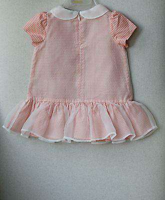 FENDI BABY FF SILK FRILLED DRESS 6 MONTHS - Image 5